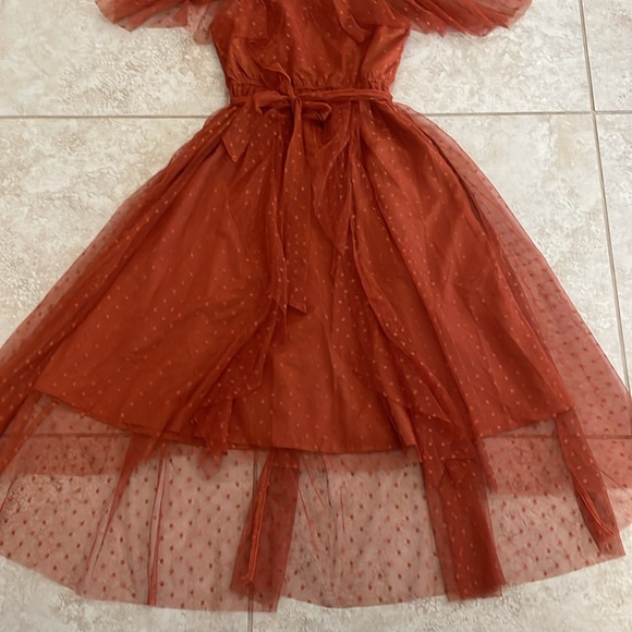 Joyfolie Girls “Lauryl” Dress in rust - Picture 3 of 5